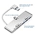 Rocketek iMac Hub Aluminum 3-Port USB 3.0 Hub Adapter Docking Station with SD & Micro SD Card Reader Combo - Ultra Slim Premium Aluminum USB 3.0 Hub Compatible with iMac and iMac Pro 2017 & Later