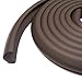 Edge Armor - 16.4 Feet of Edge Guards & 4 Pre-Taped Corner Protectors Premium Furniture Corner Safety Bumpers - Chocolate Brown