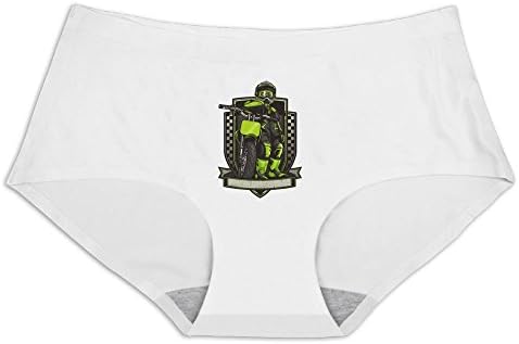 ELIUMS Women's RIDING MAN Silk Underwear Panties Briefs White