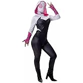 MARVEL Adult Spider-Gwen Costume, Spiderman Womens Gwen Stacy Superhero Halloween Costume - Officially Licensed