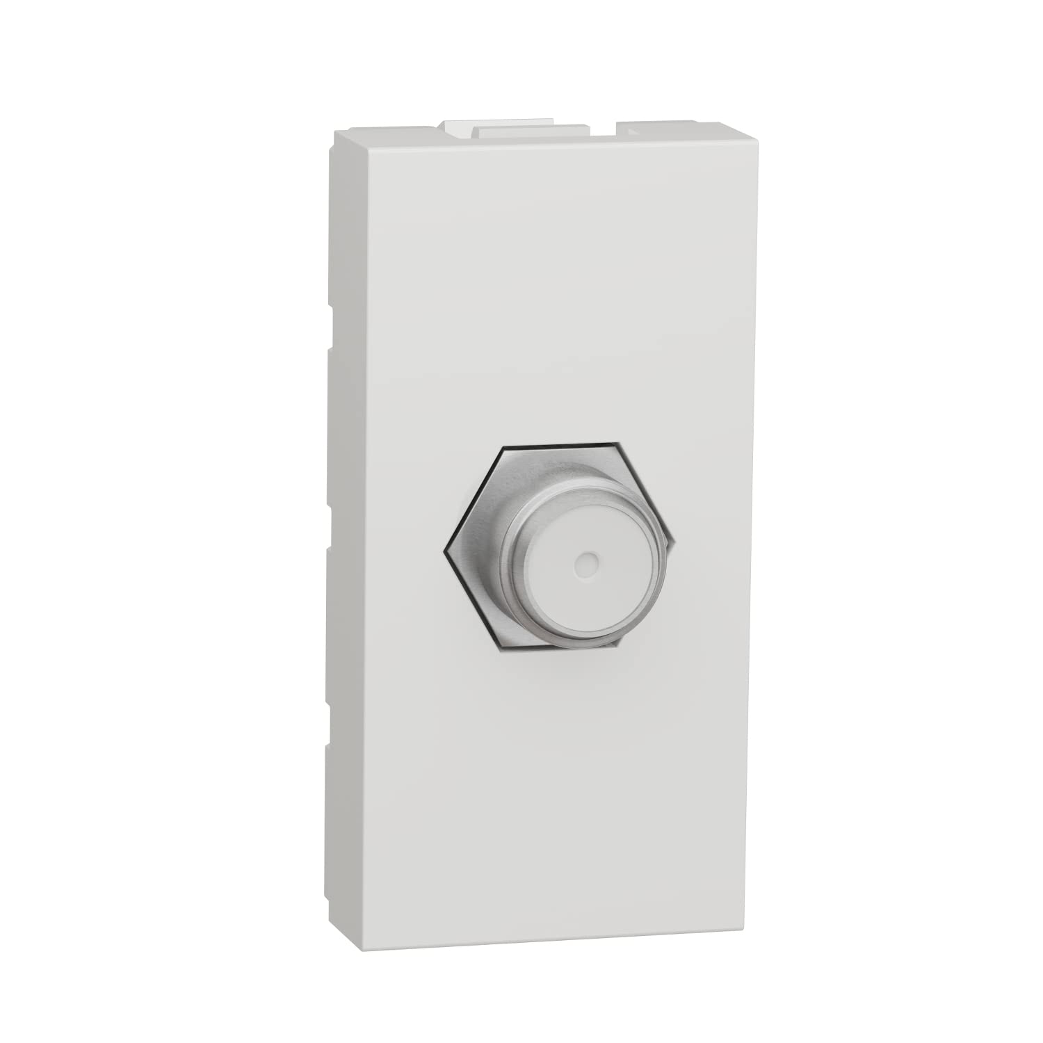 Unica TV Socket Type F 1 Module White Single Mechanism