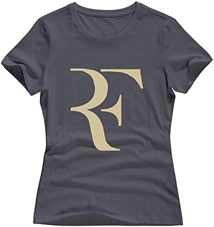 DeepHeather 100% Cotton Roger Federer Logo T Shirts For Lady Size XXL