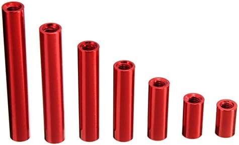 10pcs M3 Round Aluminum Alloy Long Nut Studs Standoffs Fastener 8/10/15/20/25/30/35mm (Random: Size)