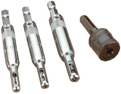 Make It Snappy Tools 5/64 7/64 9/64 Steel Self-Centering Hinge Bit Set 3 pc.