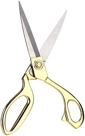 Tyro KCASA KC-A1 10.5" Sewing Scissors Stainless Steel Gold Plated Professional Tailor Shears Heavy Duty