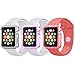 Eco-Fused TPU Case Value Bundle Compatible with 38mm Apple Watch/Watch Sport/Watch Edition/Including 5 Flexible TPU Cover Cases for All Apple Watch Versions