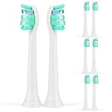 Sonicare Toothbrush Replacement Heads Electric Toothbrush Heads w/ Cap by ITERY for Philips Sonicare Proresults Diamondclean Flexcare Healthy White Plaque Control Gum Health Sonicare 3 series - 8 Pack