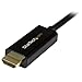 StarTech.com 6ft (2m) DisplayPort to HDMI Cable - 4K 30Hz - DisplayPort to HDMI Adapter Cable - DP 1.2 to HDMI Monitor Cable Converter - Latching DP Connector - Passive DP to HDMI Cord (DP2HDMM2MB)