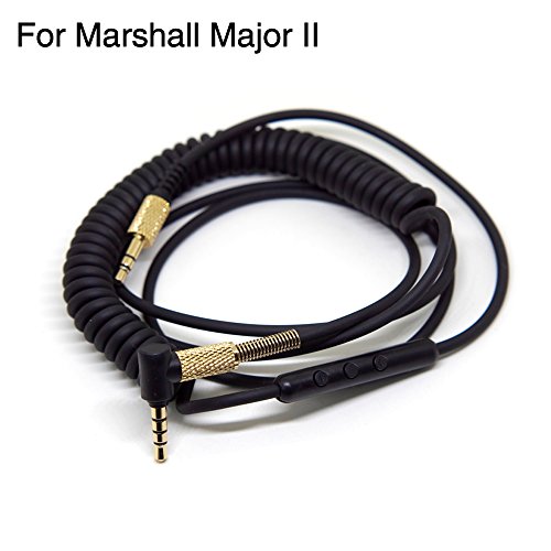 FAAEA Replacement Audio Cable for Marshall Major II 2 Monitor Headphone Cord with Remote Microphone Volume Control for iphone Samsung