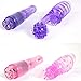 Masturbation Finger Vibrator Clit and G-spot Orgasm Squirt Massager Brush AV Vibrating Stick Sex Toys for Women-Color Random