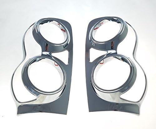 Fits 05-09 DODGE DURANGO - Chrome Tail Light Bezels