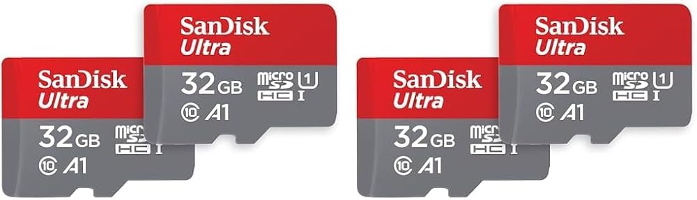 SanDisk Ultra 32GB microSDHC Card with Adapter Twin Pack UHS-I A1 120 MB/s