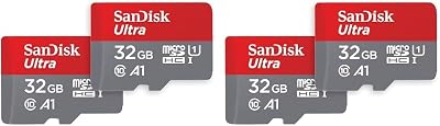 SanDisk Ultra 32GB microSDHC Card with Adapter Twin Pack UHS-I A1 120 MB/s