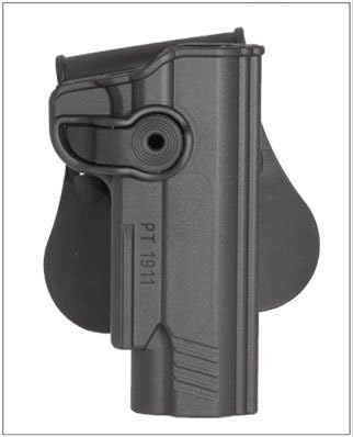 Sig Sauer 1911 22LR with Rail Holster by Itac, paddle retention style