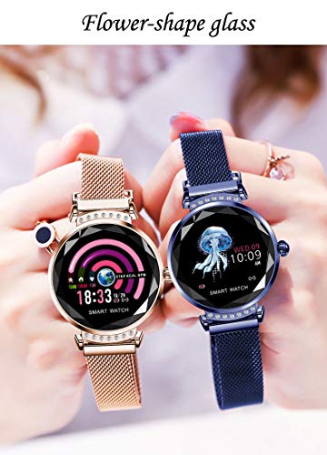TOP-MAX Fitness Tracker, Smart Watch Activity Tracker Smart Wristband Sport Watch with Blood Pressure & Health Sleep Monitor, Calorie Counter, Pedometer Waterproof HR for Women Kids iPhone Android