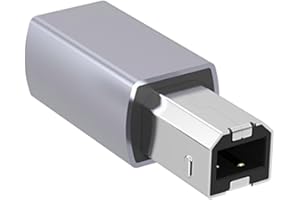 USB B to C Adapter Female to Printer Male Converter Type - Connector Data Sync Type C to USB Connector