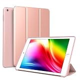 kenke iPad Case 9.7 for 2017/2018,Ultra Slim Lightweight Smart Case TPU Soft Silicone Stand with Auto Sleep/Wake for iPad Cover 9.7 inch iPad 5th/6th Generation-Rose Gold