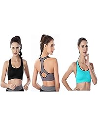 Sujetador deportivo para dama, sin costuras, acolchado, de alto impacto, para yoga, gimnasio, fitness