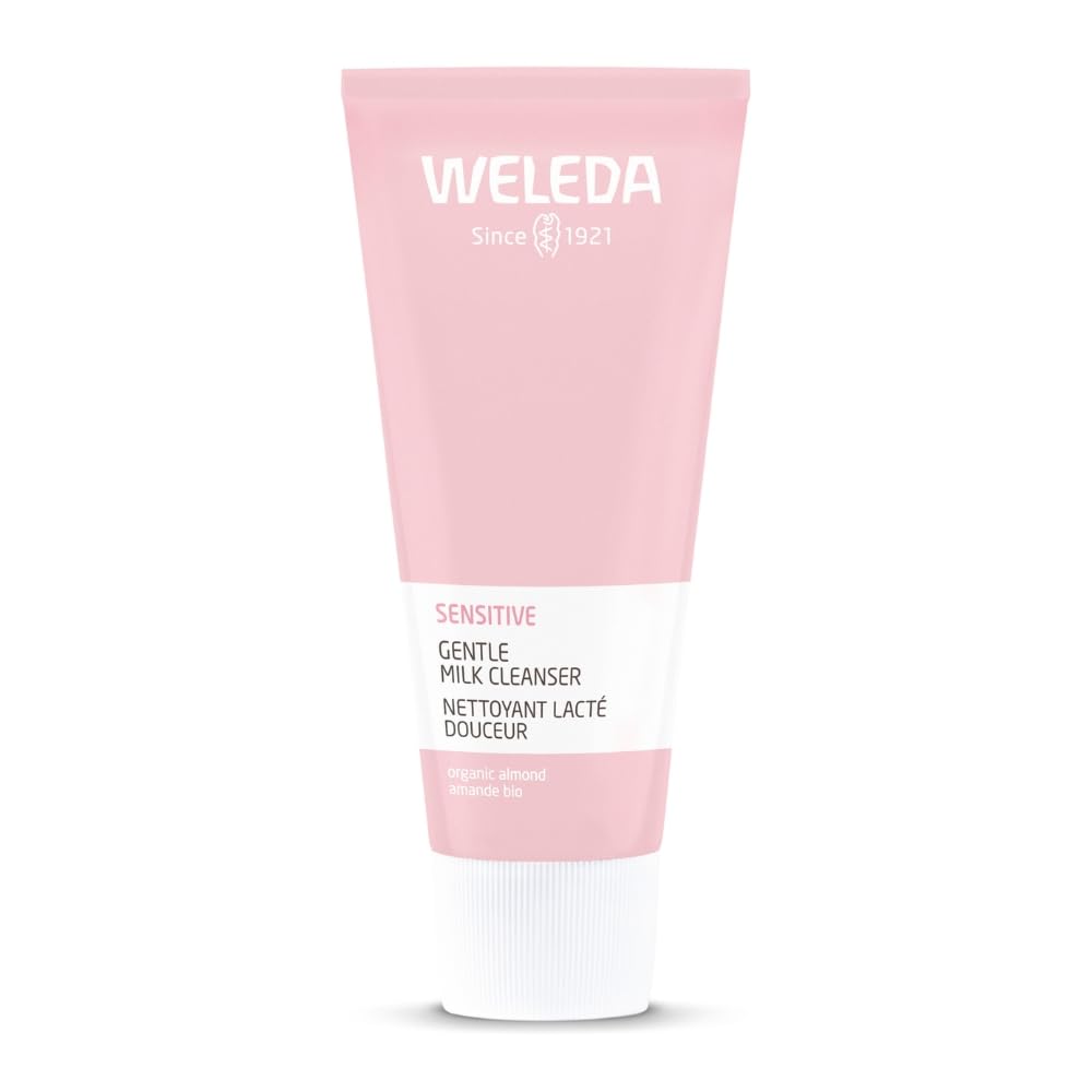 Weleda Sensitive Gentle Cleanser with Almond, Face Wash For Sensitive Skin, Fragrance Free, Dermatologically Tested, Vegan, 100% Certified Natural, 75ml