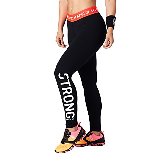 STRONG By Zumba Let It Sync In Ankle Leggings, Bold Black (S)