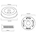 Upgr8 U8201-1003 Aluminum 10mm 4 Pieces Fender Washer Kit (Blue)