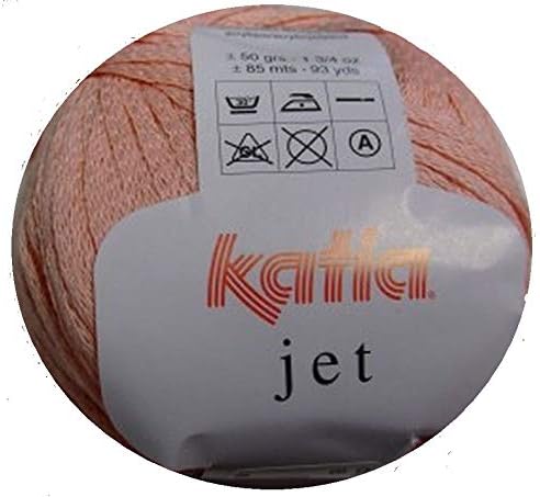 Katia Jet algodón/acrílico ovillo de lana, 50 g, color salmón rosa: Amazon.es: Hogar