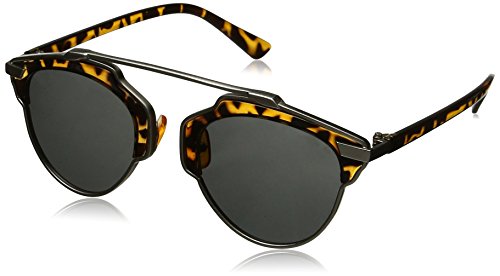 GAMT New Fashion Cateye Polarized Sunglasses For Women Classic Style Brown Frame Grey Lens