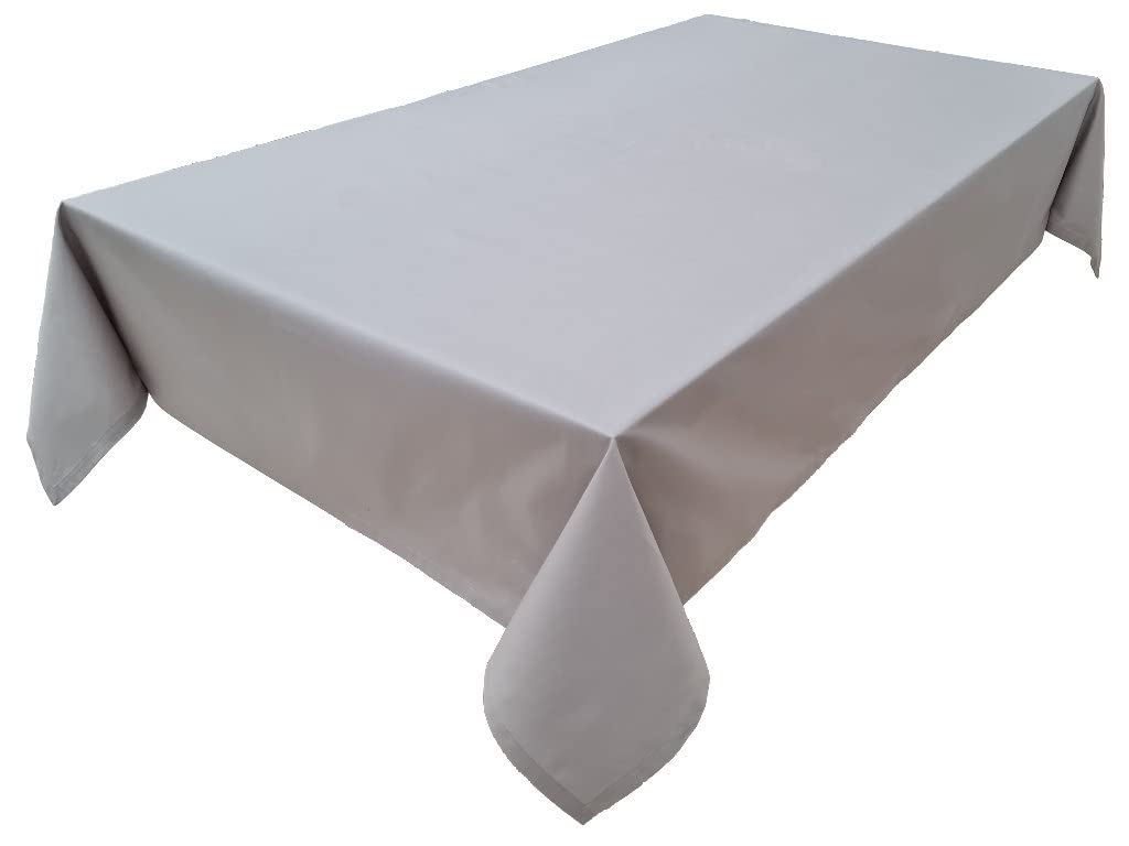 Tablecloth, Table Linen Made from 100% Cotton, Concept Collection, Choice of Colours and Sizes (Tablecloth - 150 x 150 cm, Light Grey)