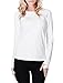 LE3NO Womens Tri-Blend Long Sleeve Round Neck T Shirt with Thumb Hole