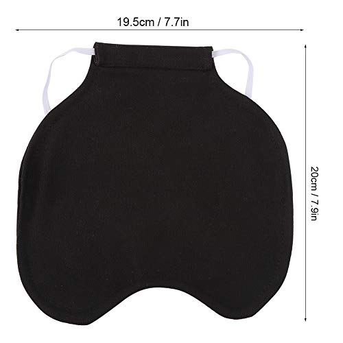Aigid Hühnersattel Henne Schürze, Pet Feather Protection Fixer Rückenflügel Protector Henne Hühnersattel Schürze Doppeljacke(Schwarz) – Bild 3