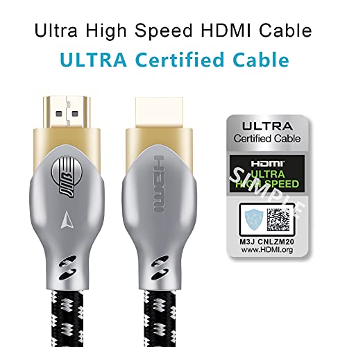 JIB Boaacoustic HDMI 2.1 Cable, Woven Fabric, 48 Gbps, Ultrahighspeed