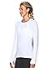 Under Armour Women's HeatGear Armour Long Sleeve Shirt, White/Metallic Silver, Small