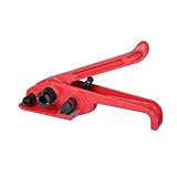 Poly Strapping Tensioner & Cutter Manual Strapping Tools for 1/2"-3/4" Wide Polyester Polyproplyn Strap-Red