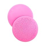 NUOMI Silicone Fondant Embossing Molds 5 Pack Lace Molds for Cupcake Topper Decorating Moulds, Round Flower Embossing Mat