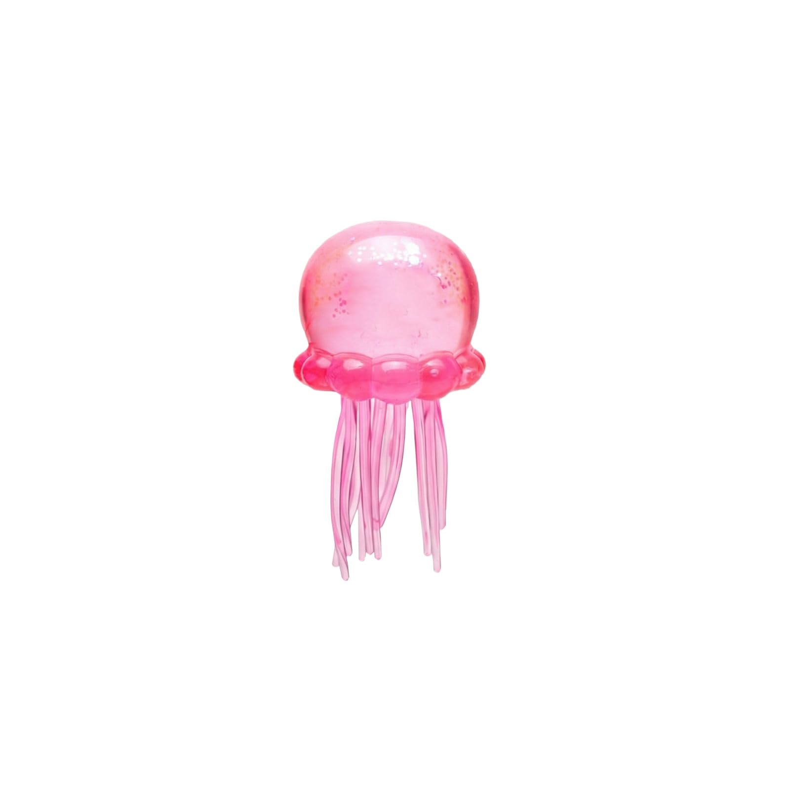 Jellyfish Squeeze Squishy, Sugar Ball Stress Relief Fidget Toy for Kids & Adults, Cute Slow Rise Sensory Water Animal, Birthday Party Favors Easter Basket Stuffers (Pink)