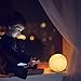 GreenClick 3D Moon Lamp,Dimmable Night Light for Kids,3 Color Hangable Home Decorative Light with Touch Control,5.1Inch