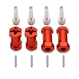 4Pcs 12mm Wheel Hex Hub 25mm Extension Adaptor Longer Combiner Coupler 1/10 RC Crawler Scx10 CC01 Wrangler D90