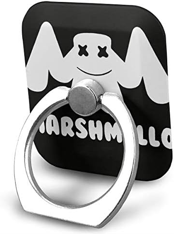 EdithL Marshmello Cellstand Cell Phone Finger Ring Stand, Car Mount 360 Degree Rotation Universal Phone Ring Holder Kickstand for iPhone/iPad/Samsung