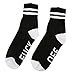 FULLIN Fashion Socks Funny Women Men Letter Print Cotton Sports Casual Sports Cotton Long Socks ,White