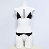 FQ-Butterfly-Womens-Swimsuit-Zipper-Sport-Top-Bottom-Bikini-Set