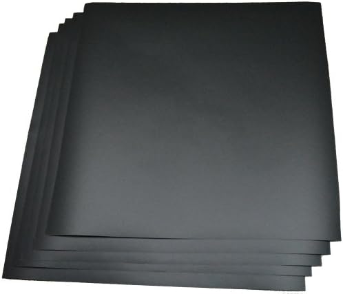 Expressions Vinyl - Dark Grey (glossy) 5-pack of adhesive vinyl sheets - 12"x12" outdoor/permanent