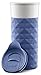 Ello Ogden Ceramic Travel Mug with Friction-Fit Lid, 16 oz, Denim