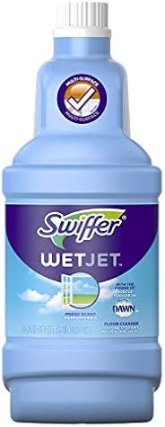 Swiffer WetJet All Purpose Floor Cleaner Solution, Liquid Refill Bottle, Open Window Fresh Scent, 1;25 L