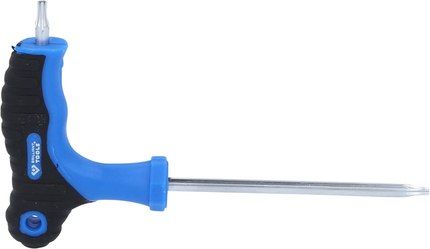 BRILLIANT TOOLS BT041011 T-Handle Torx® with Face Hole Allen Key T10 x 75 mm [Powered by KS Tools] — image 1