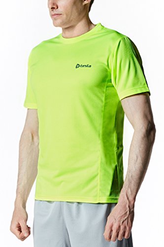 Tesla TM-MTS05-LY_3X-Large Men's Upgraded HyperDri 2.0 Short Sleeved Athletic Fit T-Shirt MTS05