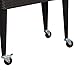 Tenive 80-Quart Rolling Wheels Ice Chest Portable Patio Party Bar Drink Entertaining Outdoor Cooler Cart - Brown Wicker Pattern