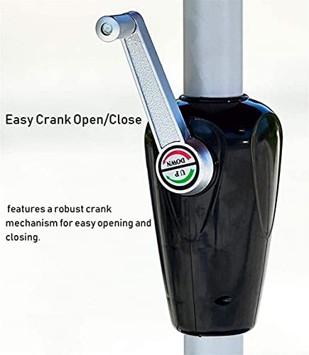 CCLLA Outdoor Garten Sonnenschirme Sonnenschirme & Oslash; 2,25 m Gartenschirm Sonnenschirm für Strand- / Pool- / Terrassenschirme Runder Sonnenschutz UV50 + (Größe: Dunkelgrün) – Bild 4