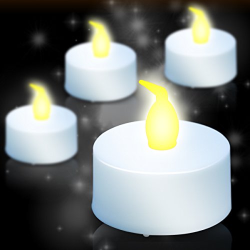 Flameless LED Candles,ANKO Realistic Flickering Effect Tea Light, Long Lasting Battery and Warm Light for Seasonal Decorations, Parties, Celebrations, Special Events and More. (PACK OF 48)