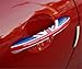 Red/Blue Union Jack UK Flag ABS Sticker Cover Trim Cap for Mini Cooper ONE S JCW R Series R60 Countryman R61 Paceman 2010-2016 (Door Handle with Key Hole 4 Pieces)