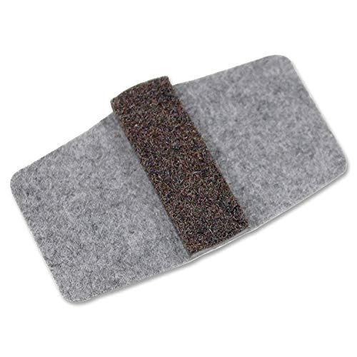 Wrap Around Floor Savers for Chairs with Sled Bases 100 Pack Grey Large